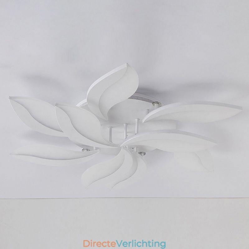 Plafondlamp met acryl bloemblaadjes