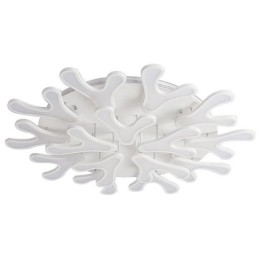 Plafondlamp van acryl met gewei