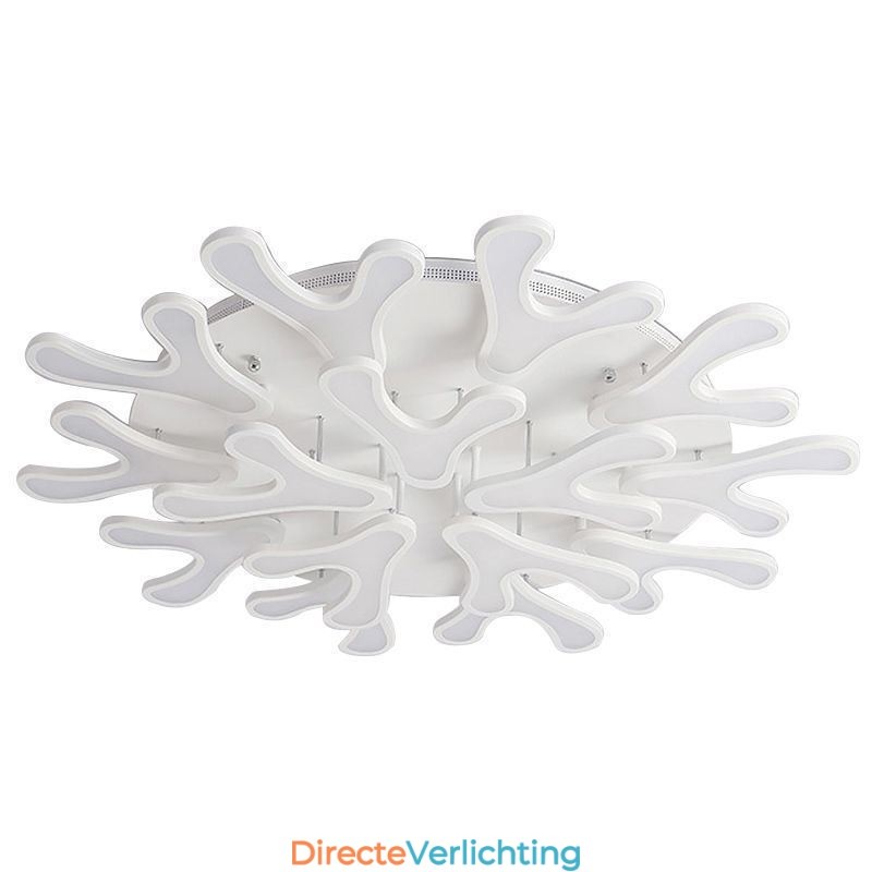 Plafondlamp van acryl met gewei