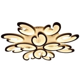 Bloemvormige plafondlamp met plafondbevestiging