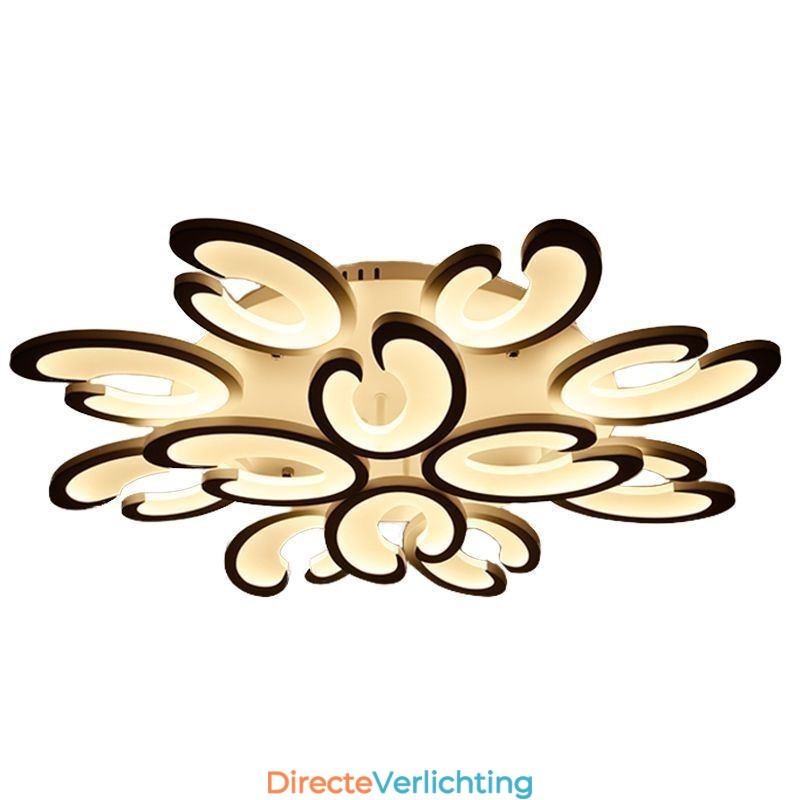 Bloemvormige plafondlamp met plafondbevestiging