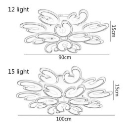 Bloemvormige plafondlamp met plafondbevestiging