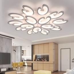 Bloemvormige plafondlamp met plafondbevestiging
