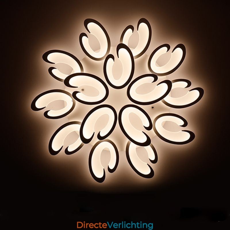 Bloemvormige plafondlamp met plafondbevestiging