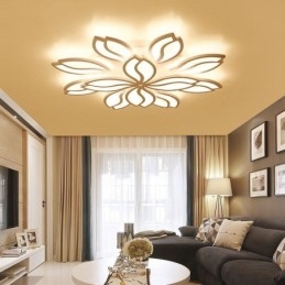 Plafondlamp met acryl bloemmotief