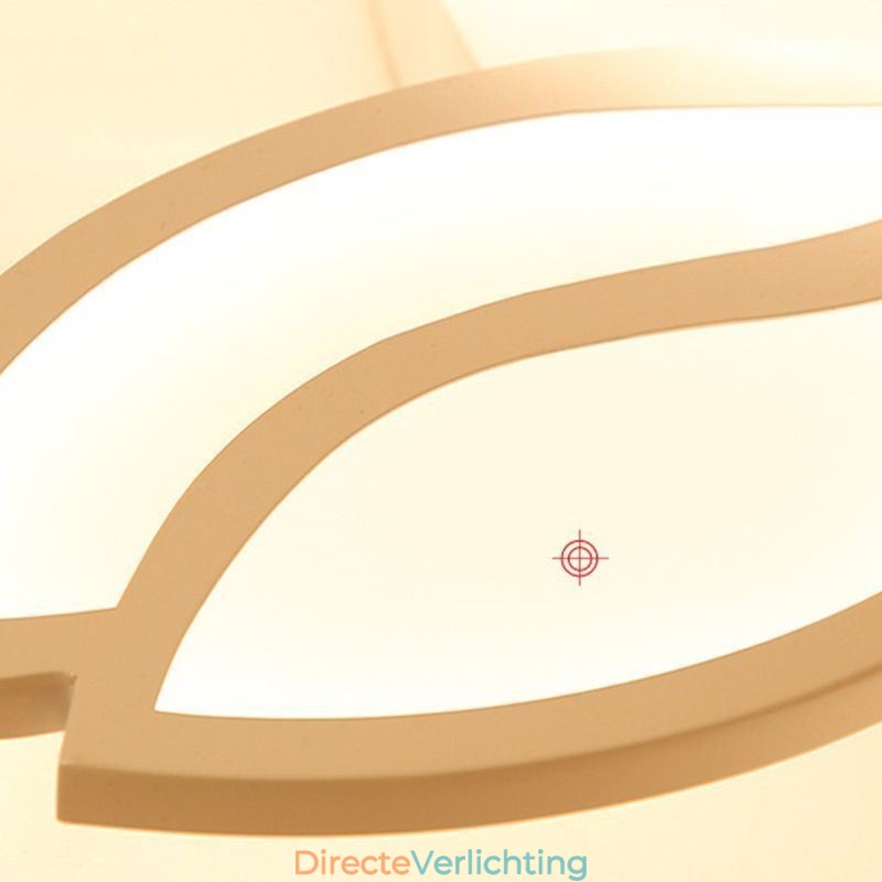 Plafondlamp met acryl bloemmotief