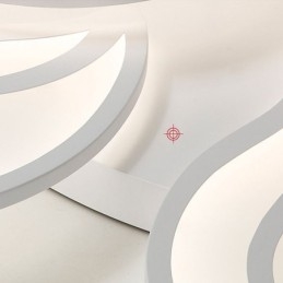 Plafondlamp met acryl bloemmotief