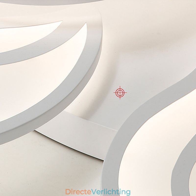 Plafondlamp met acryl bloemmotief