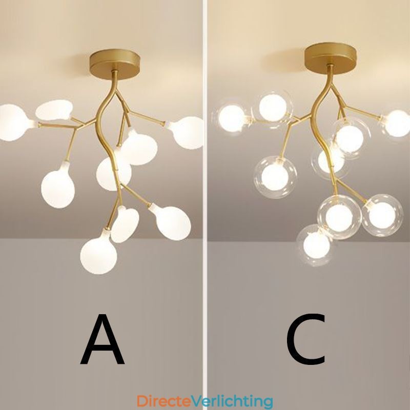 Nordic Branches plafondlamp met inbouwmontage
