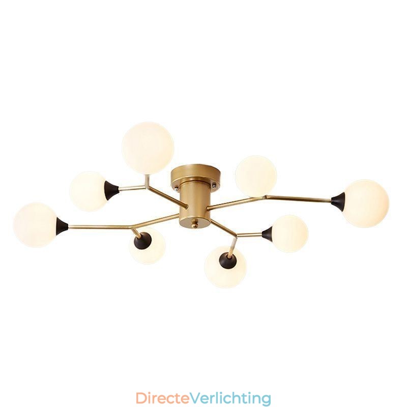 Glazen bol plafondlamp Magic Bean