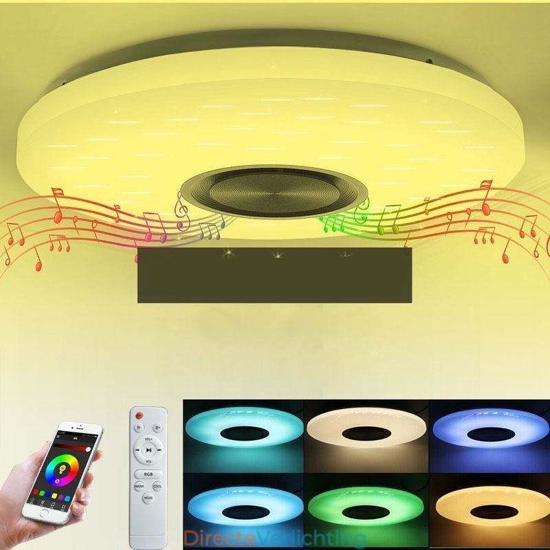 Inbouw decoratieve lamp met afstandsbediening via APP, Bluetooth-muziekluidsprekerlamp