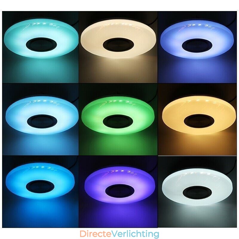 Inbouw decoratieve lamp met afstandsbediening via APP, Bluetooth-muziekluidsprekerlamp