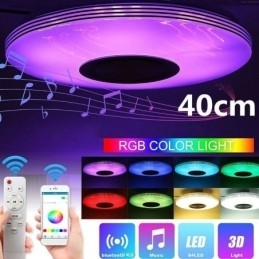 Plafondlamp met decoratieve montage, afstandsbediening via APP, Bluetooth-muziekluidsprekerlamp