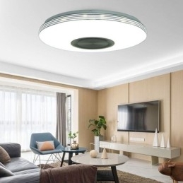 Plafondlamp met decoratieve montage, afstandsbediening via APP, Bluetooth-muziekluidsprekerlamp