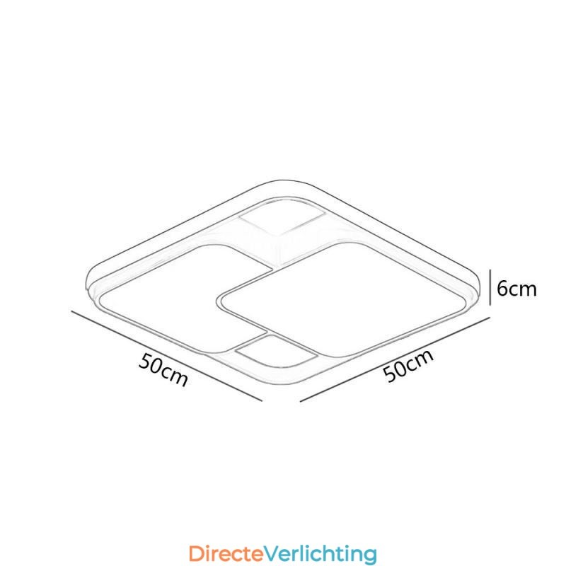 Moderne geometrische plafondlamp met acryl decoratielamp