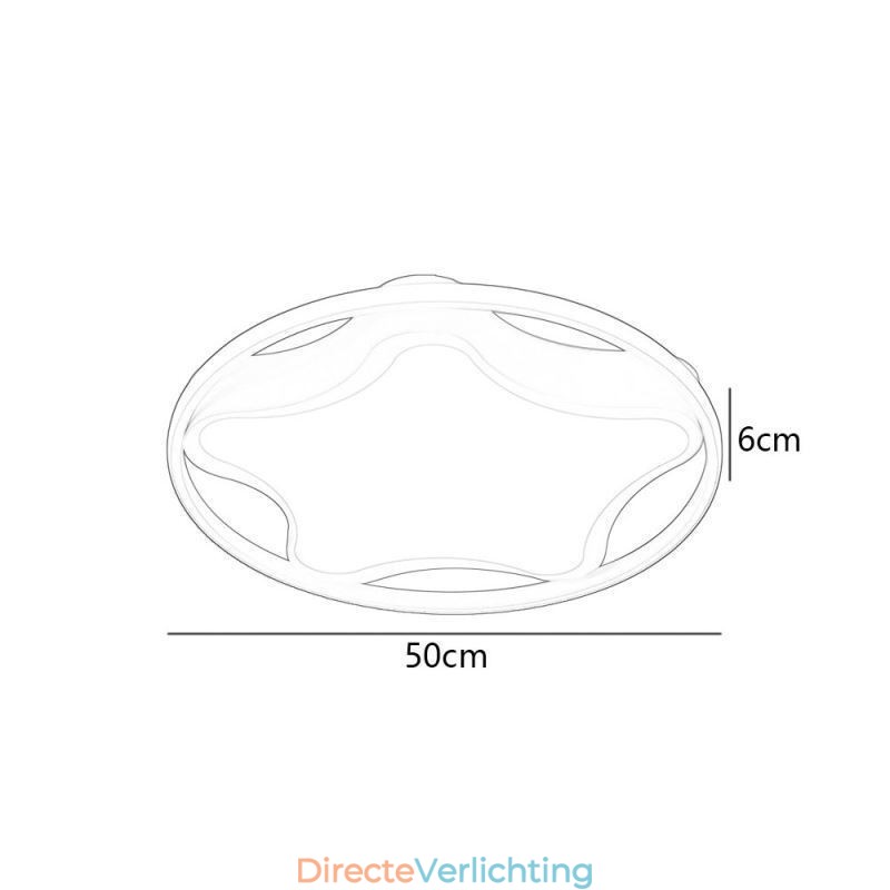 Star Flush Mount Plafondlamp Moderne Eenvoudige Plafondlamp