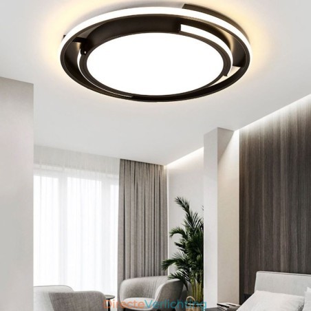 Moderne minimalistische plafondlamp met ronde plafondbevestiging Moderne minimalistische plafondlamp met ronde plafondbevestiging