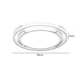 Moderne minimalistische plafondlamp met ronde plafondbevestiging