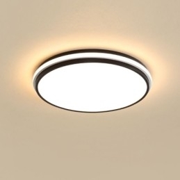 Minimalistische ronde plafondlamp met inbouwmontage, moderne acrylverlichting