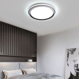 Minimalistische ronde plafondlamp met inbouwmontage, moderne acrylverlichting