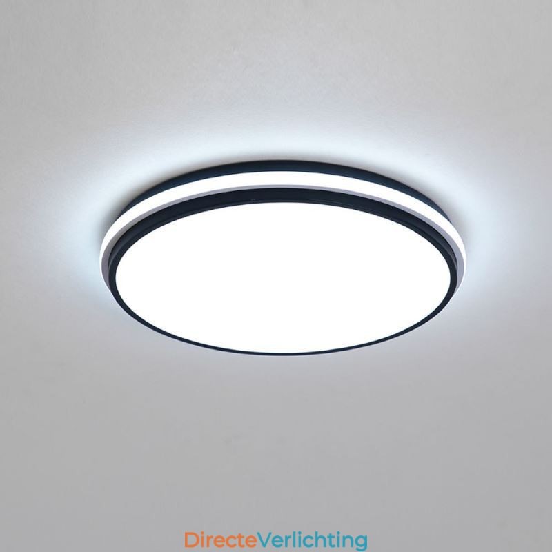 Minimalistische ronde plafondlamp met inbouwmontage, moderne acrylverlichting