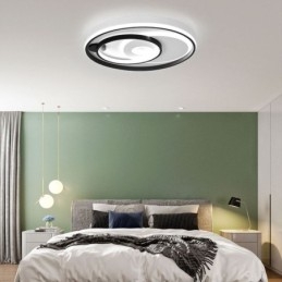 Overlappende ronde plafondlamp met inbouw, moderne acryllamp