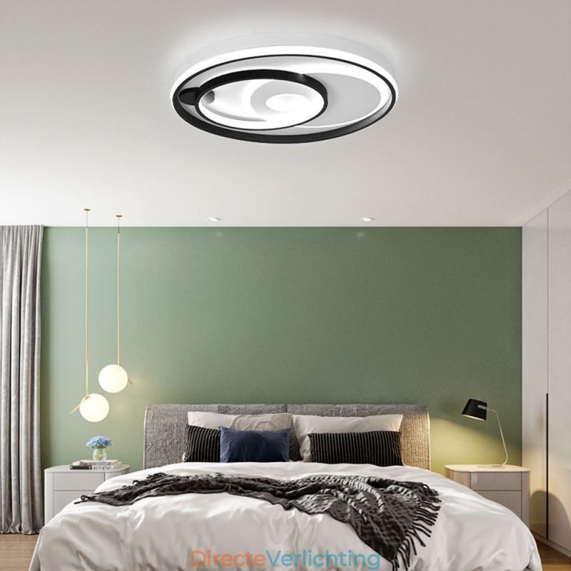 Overlappende ronde plafondlamp met inbouw, moderne acryllamp