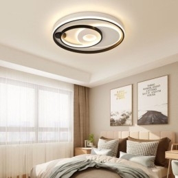 Overlappende ronde plafondlamp met inbouw, moderne acryllamp