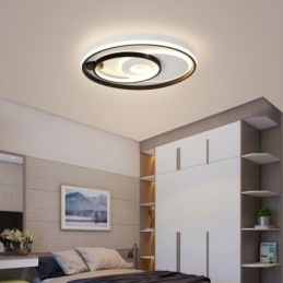 Overlappende ronde plafondlamp met inbouw, moderne acryllamp