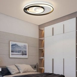 Overlappende ronde plafondlamp met inbouw, moderne acryllamp