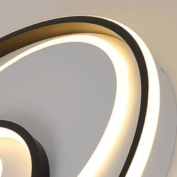 Overlappende ronde plafondlamp met inbouw, moderne acryllamp