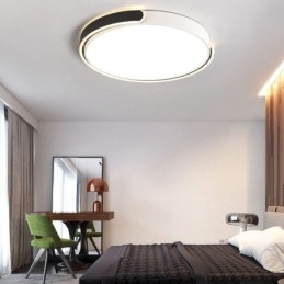 Ronde plafondlamp van acryl