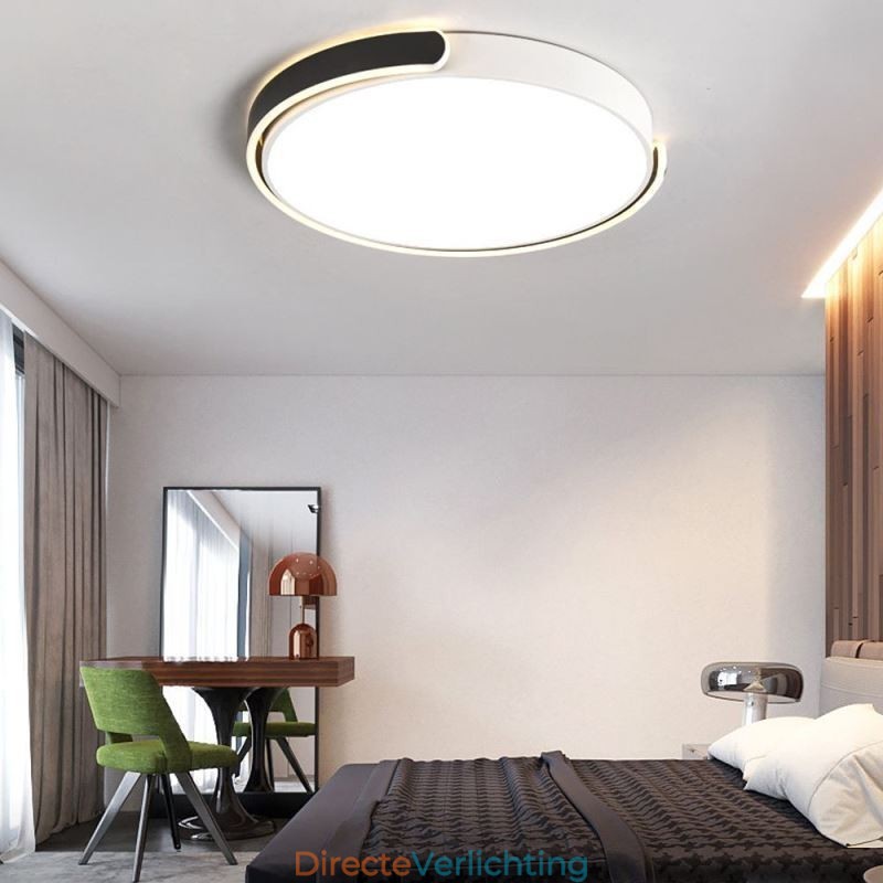 Ronde plafondlamp van acryl
