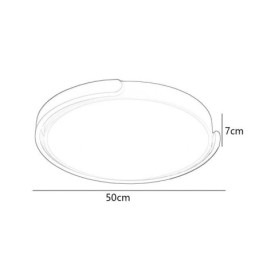 Ronde plafondlamp van acryl