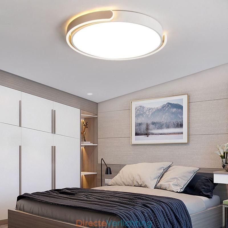 Ronde plafondlamp van acryl