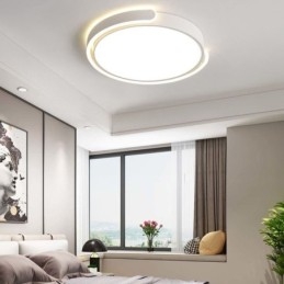 Ronde plafondlamp van acryl