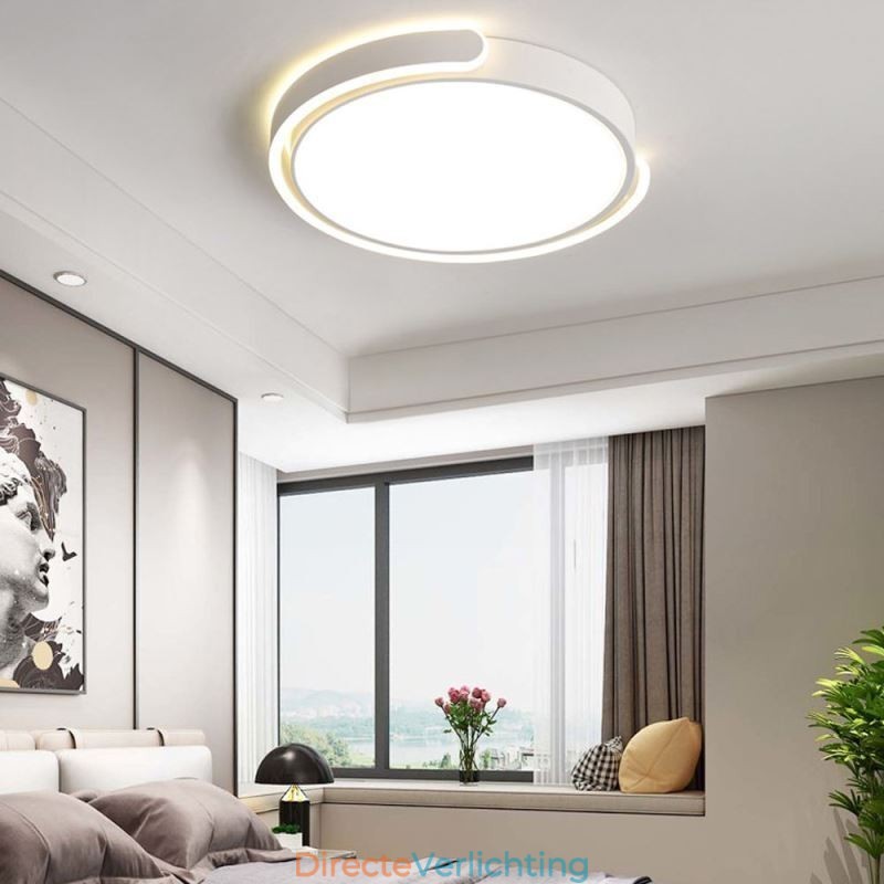 Ronde plafondlamp van acryl