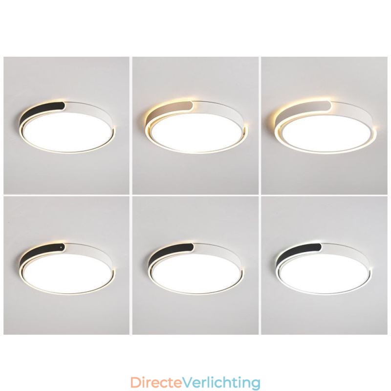 Ronde plafondlamp van acryl