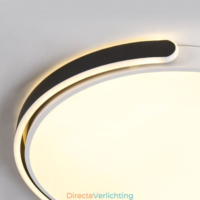 Ronde plafondlamp van acryl