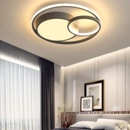 Moderne ronde plafondlamp met inbouwmontage