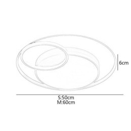 Moderne ronde plafondlamp met inbouwmontage
