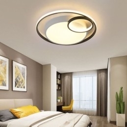 Moderne ronde plafondlamp met inbouwmontage