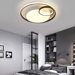 Moderne ronde plafondlamp met inbouwmontage