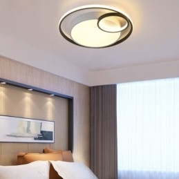 Moderne ronde plafondlamp met inbouwmontage