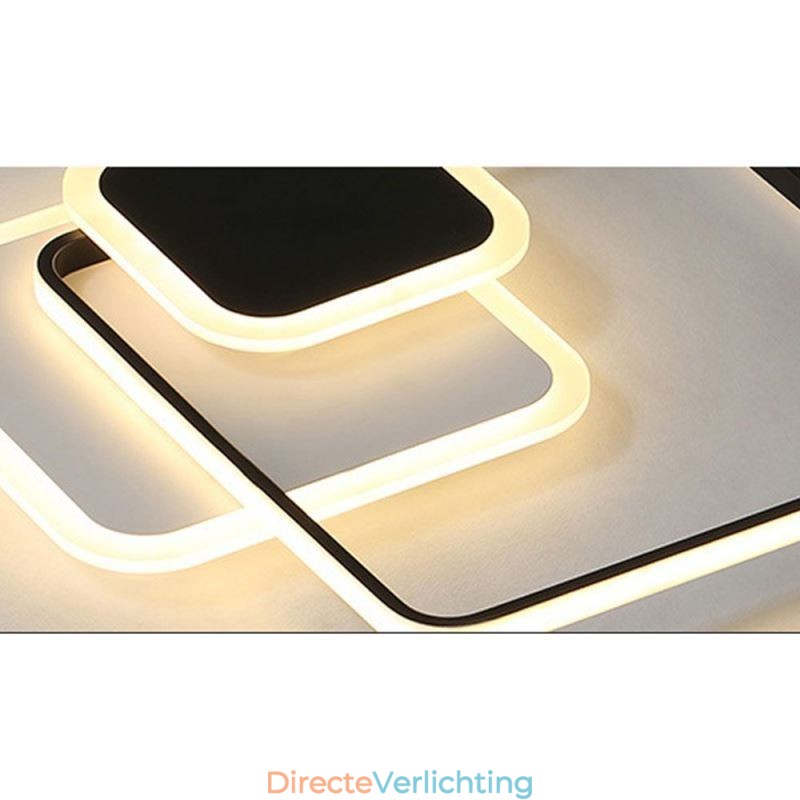Vierkante Frames Flush Mount Decoratieve Plafondlamp