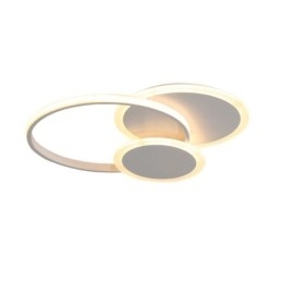 Ronde plafondlamp van acryl, moderne plafondlamp met inbouwmontage