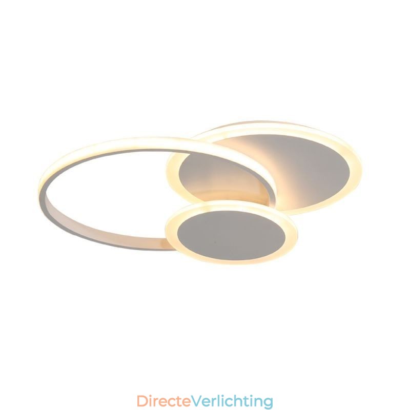 Ronde plafondlamp van acryl, moderne plafondlamp met inbouwmontage