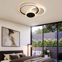 Ronde plafondlamp van acryl, moderne plafondlamp met inbouwmontage