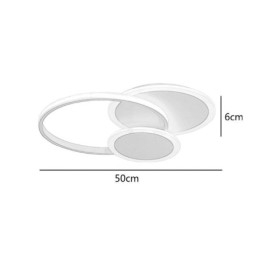 Ronde plafondlamp van acryl, moderne plafondlamp met inbouwmontage