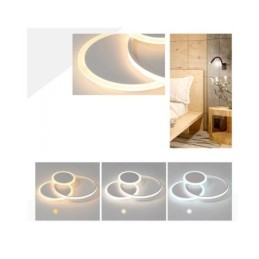 Ronde plafondlamp van acryl, moderne plafondlamp met inbouwmontage